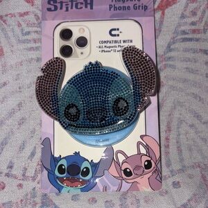 Disney Stitch MagSafe Phone Grip - Blue and Black